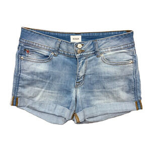 Hudson Ruby Short Light Wash Mid Thigh Denim Shorts Size 30
